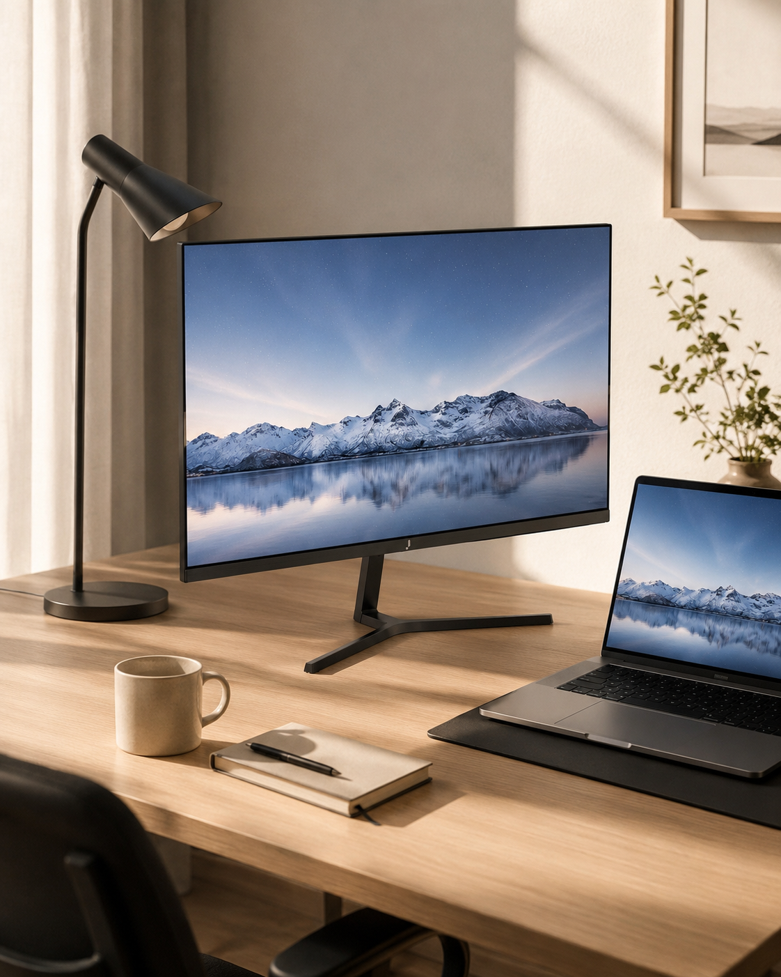 j22 on a calm wooden desk